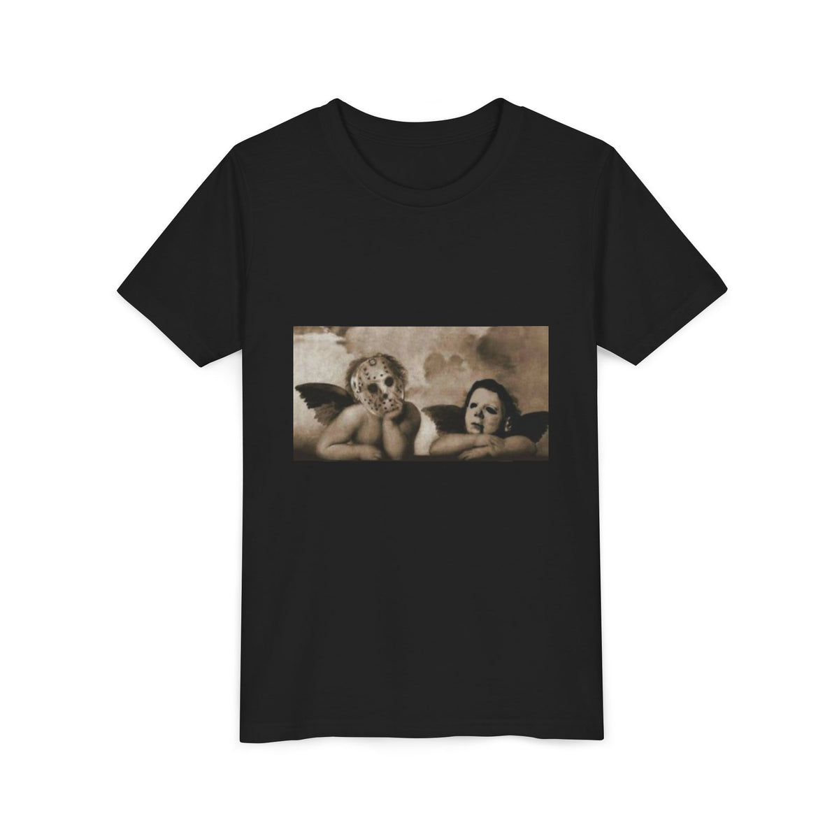 Jason and Michael Myers funny youth tee
