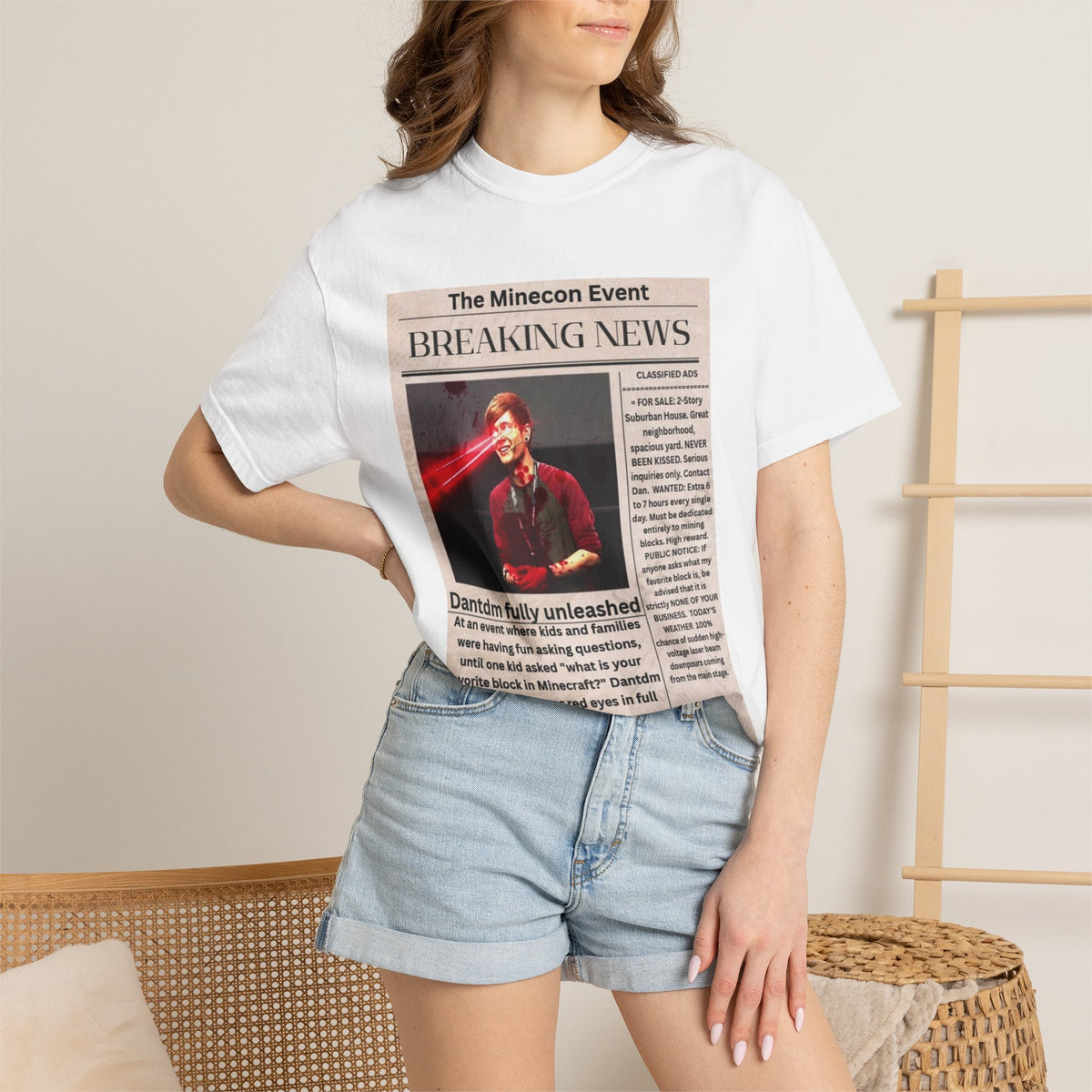 Dantdm funny meme shirt unisex adult tee